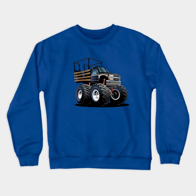 Cartoon monster truck Crewneck Sweatshirt by Mechanik